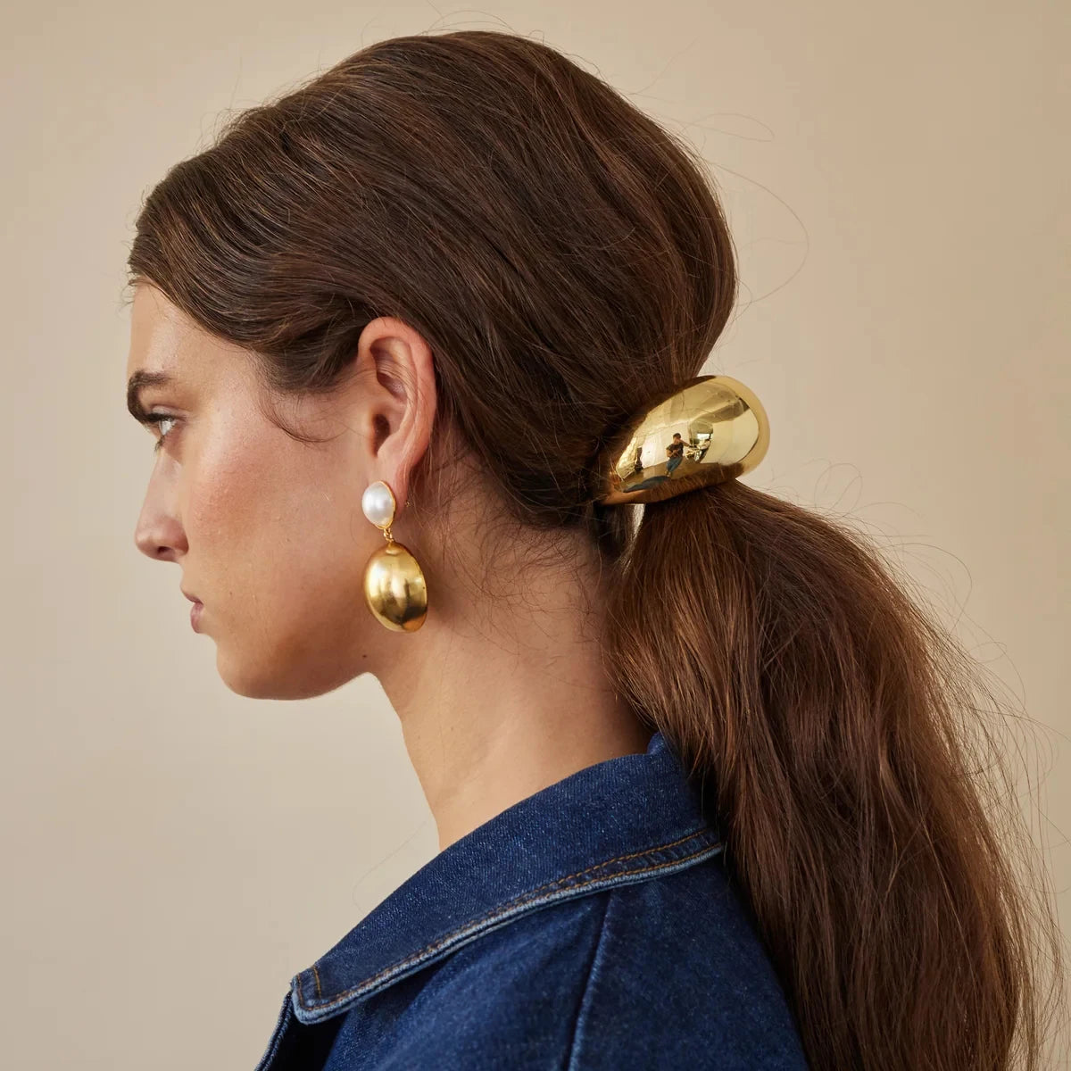 Alessia, The Mini Dome Pony Cuff