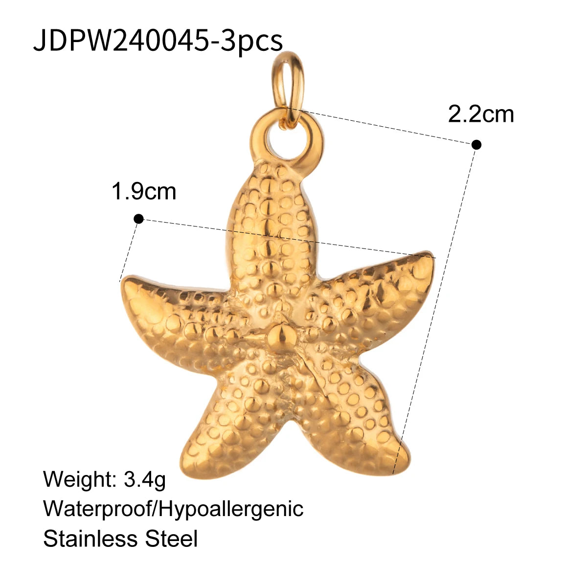 Conch Starfish Shell Charms